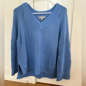 J. Crew Women's V-Neck Sweater in Soft Blue